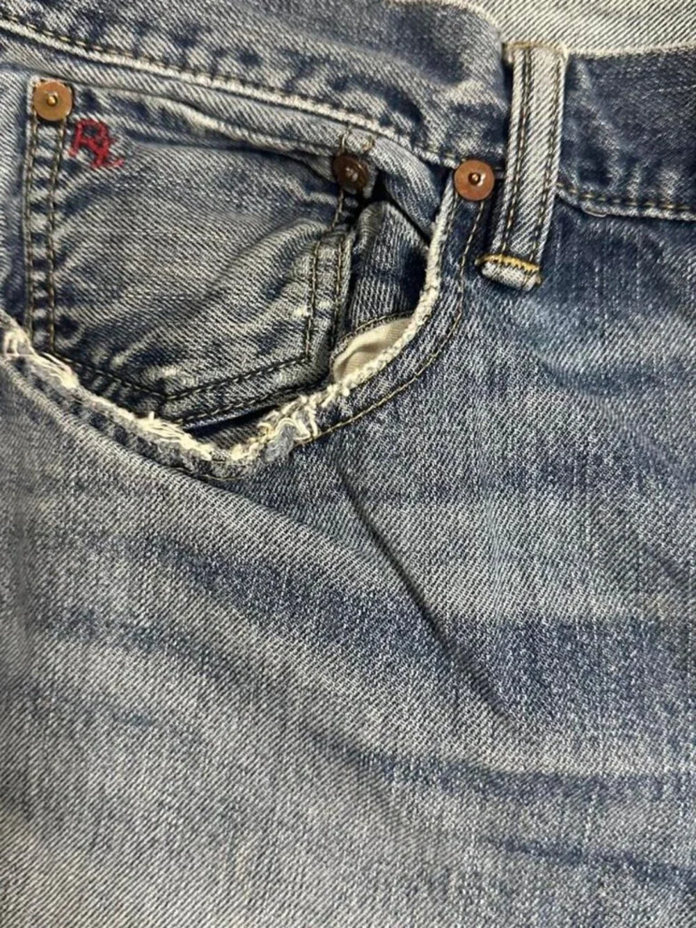 Polo Ralph Lauren men’s blue denim jeans Size 34x30” #denim